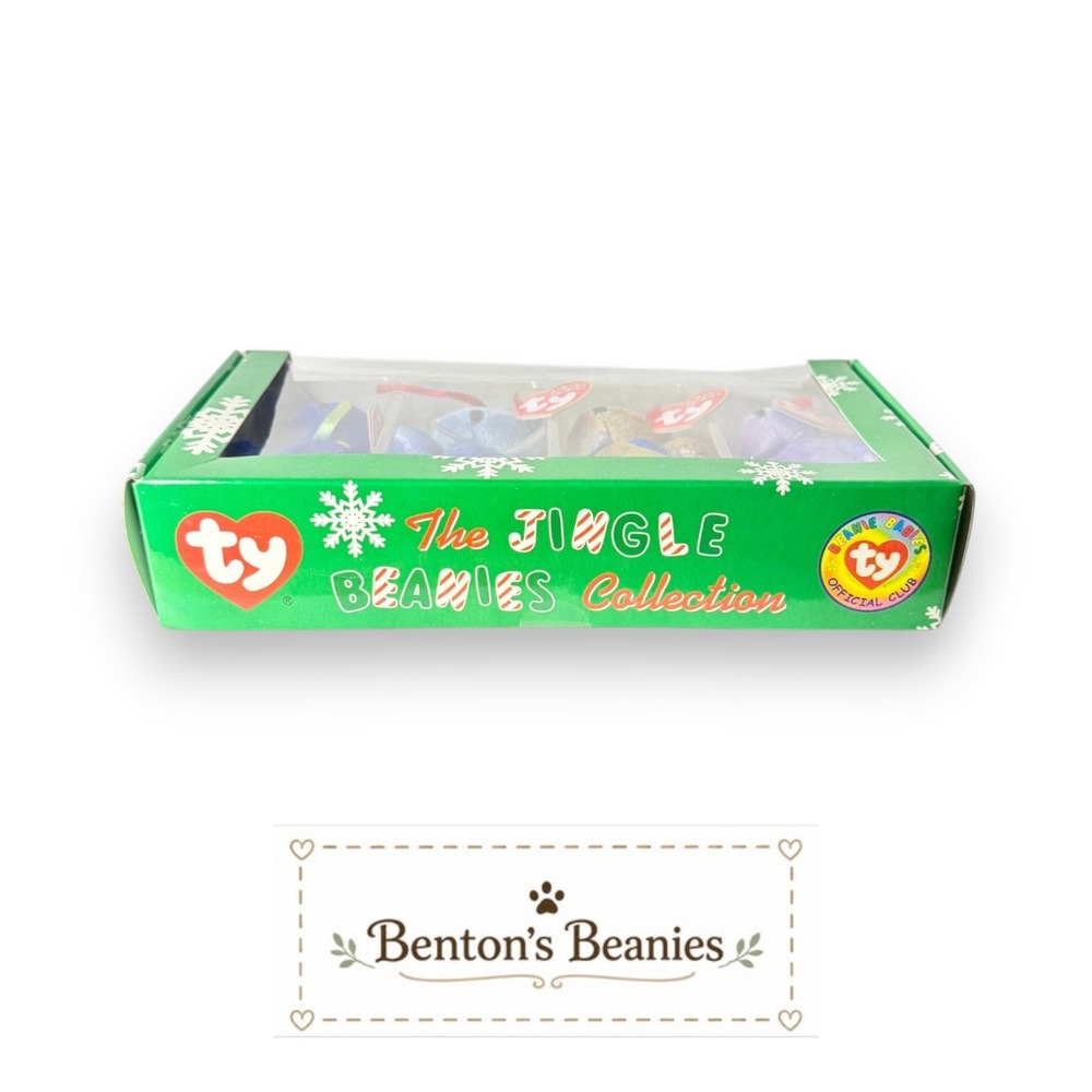 TY Holiday Jingle Beanies Gift Box | Festive Bear Quartet 🎄 | Mint Heart Tags ⭐ - Picture 6 of 6